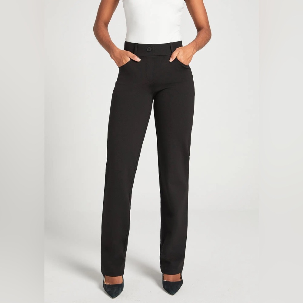 Never worn straight leg dress pants (yoga) fit.